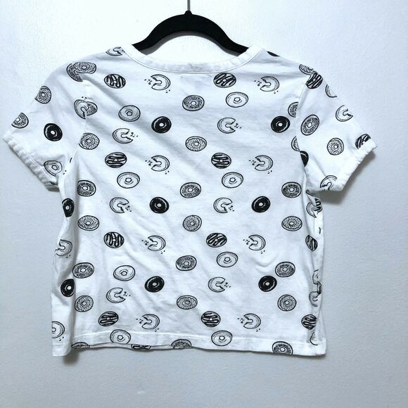 Love Peace & Lazy Days Donut Cropped T-Shirt - Picture 2 of 4